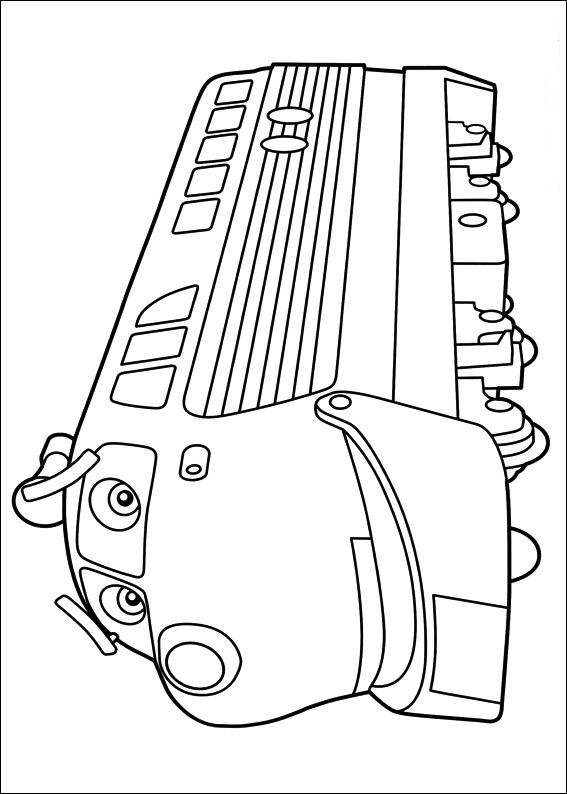 Plansa de colorat cu Tren 38 32